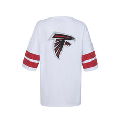 Atlanta Falcons Cuce Women's Rhinestone V-Neck Tunic - White