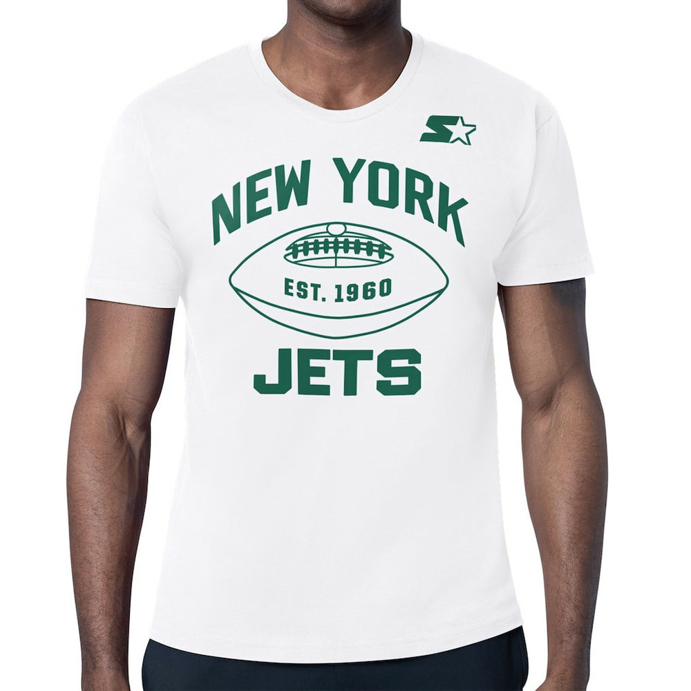 New York Jets Starter Green and White Forever T-Shirt - White T-shirts