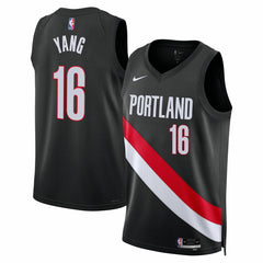 Yang Hansen Portland Trail Blazers Unisex Swingman Jersey Icon Edition Black - Nike