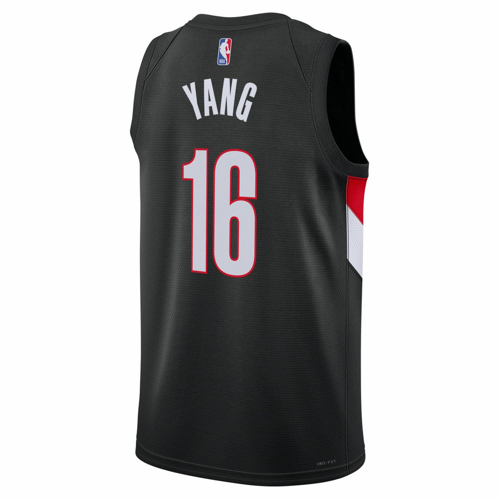Yang Hansen Portland Trail Blazers Unisex Swingman Jersey Icon Edition Black - Nike