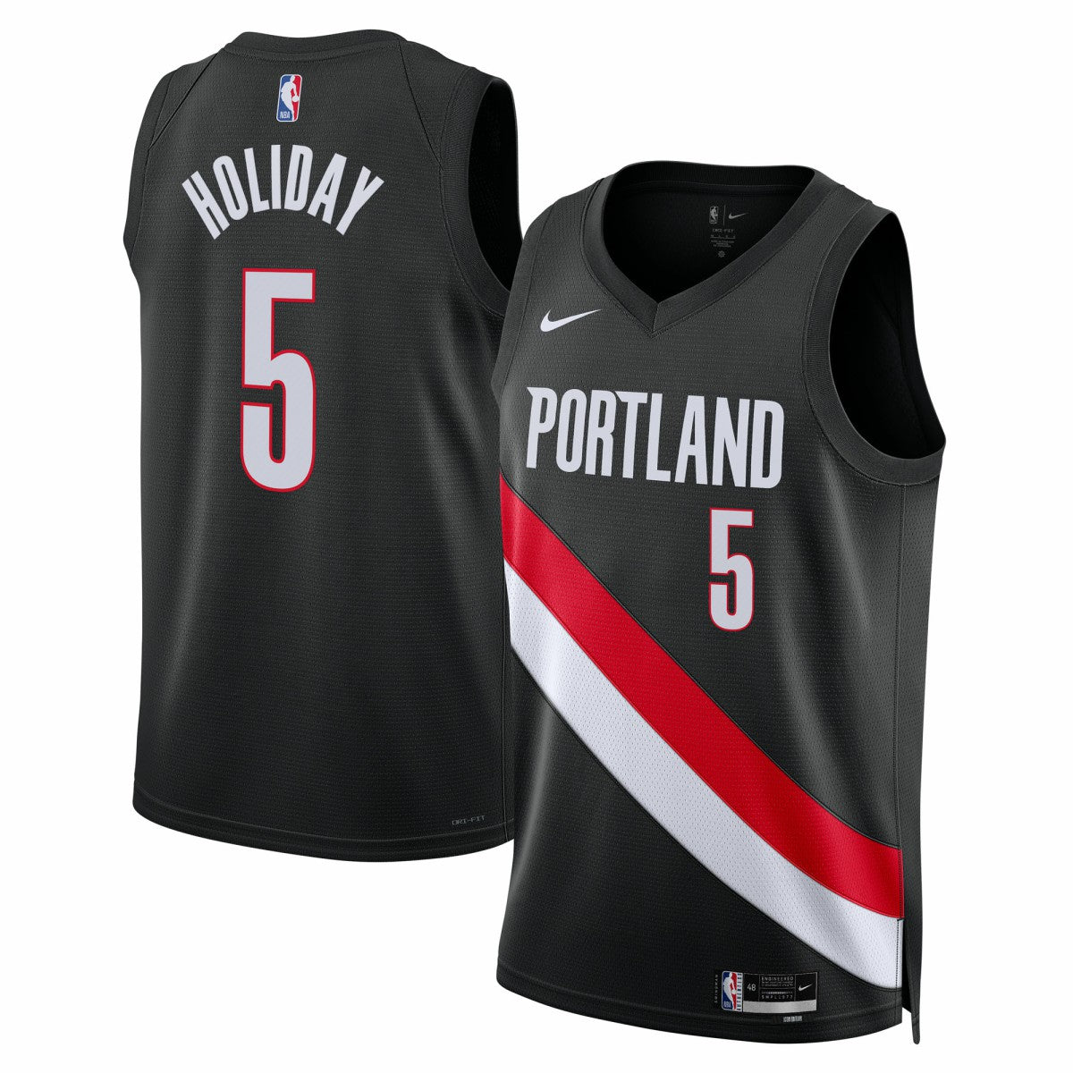 Jrue Holiday Portland Trail Blazers Unisex Swingman Jersey Icon Edition Black - Nike
