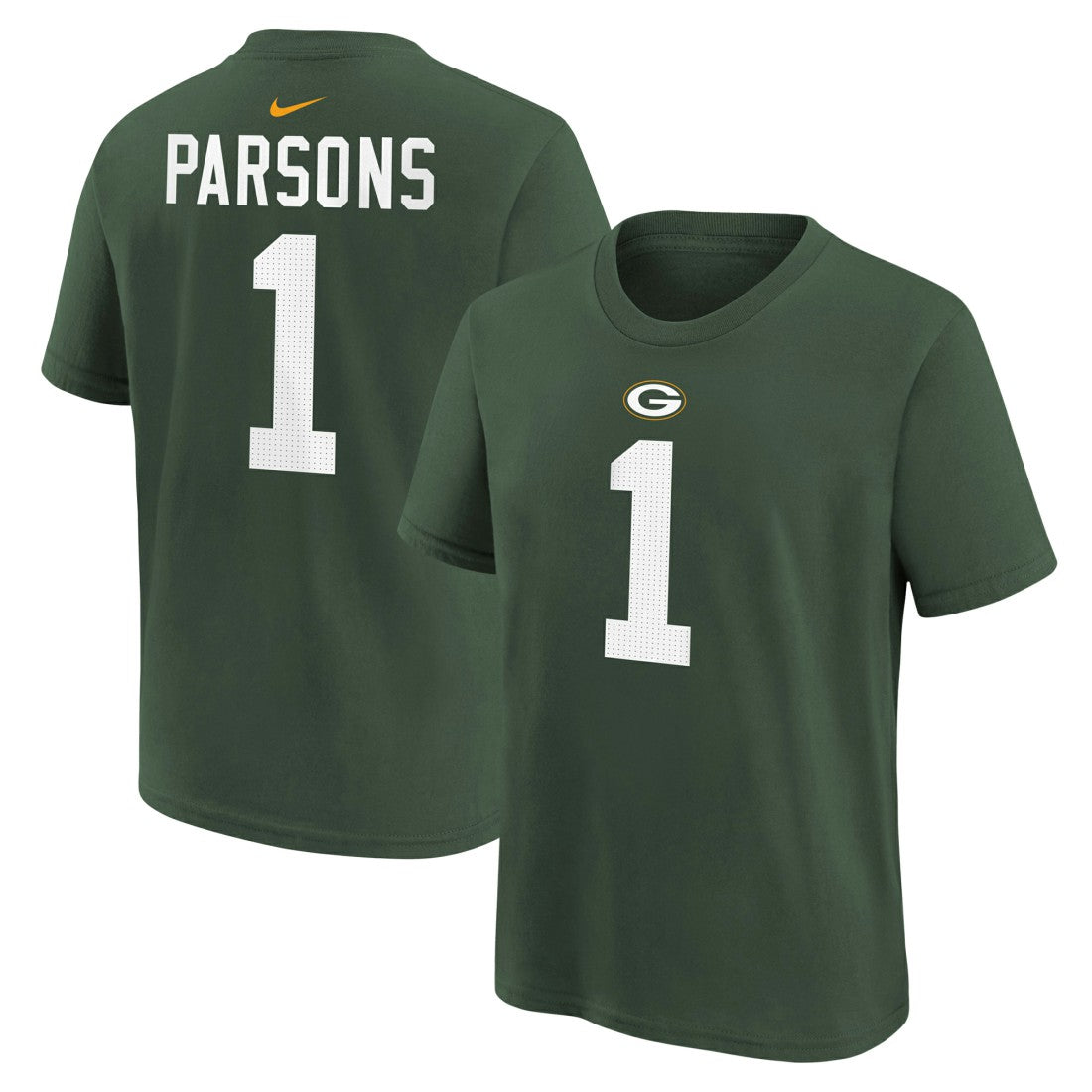 Micah Parsons Green Bay Packers Youth Player Name & Number T-Shirt - Green T-shirts