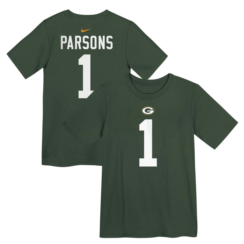 Micah Parsons Green Bay Packers Preschool Name & Number T-Shirt - Green T-shirts