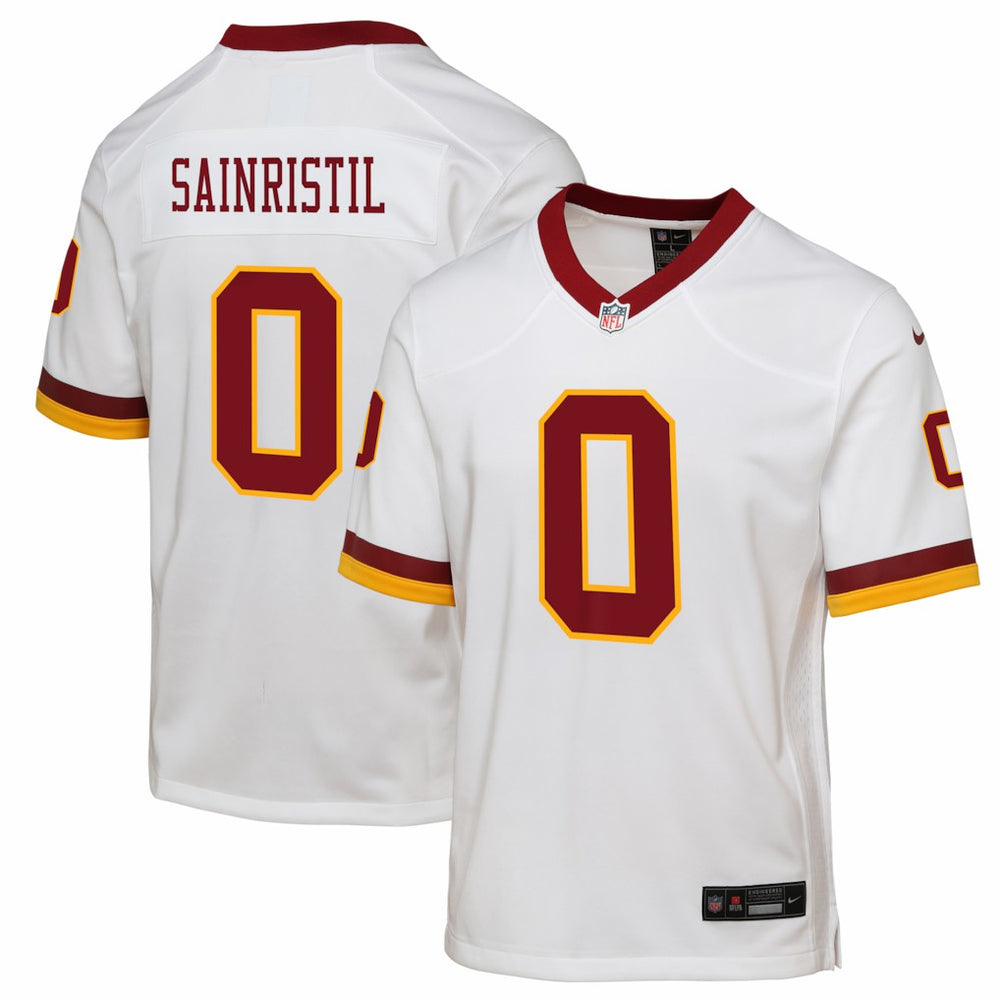 Mike Sainristil Washington Commanders Youth Alternate 2 Game Jersey - White Jerseys