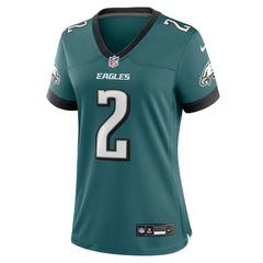 Jahan Dotson Philadelphia Eagles Women's Team Game Jersey - Midnight Green Jerseys