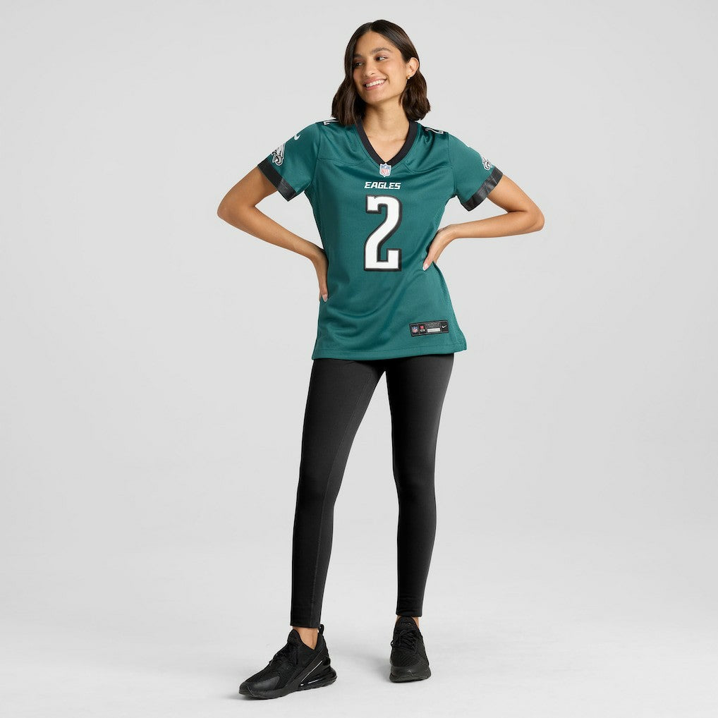 Jahan Dotson Philadelphia Eagles Women's Team Game Jersey - Midnight Green Jerseys