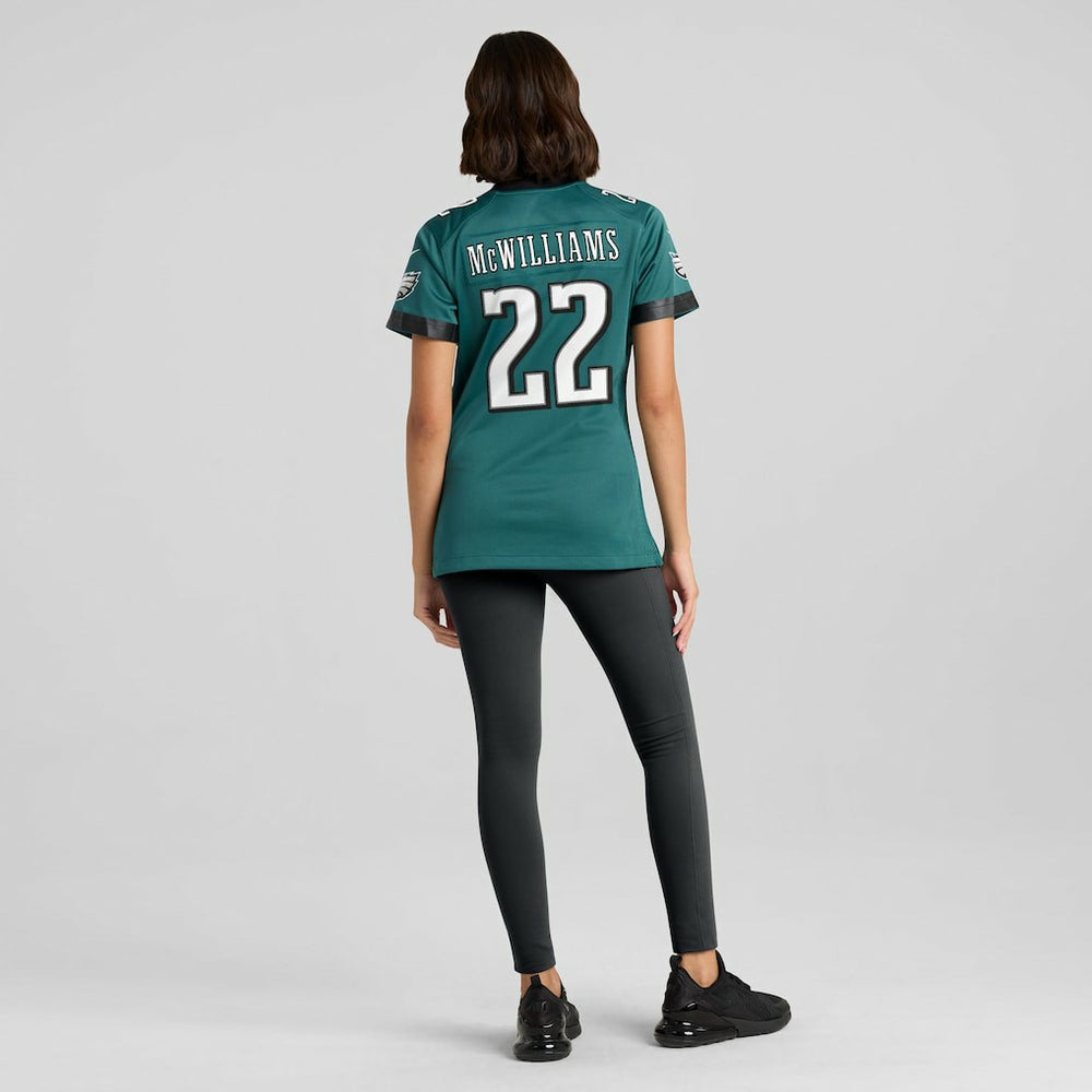 Mac McWilliams Philadelphia Eagles Women's Team Game Jersey - Midnight Green Jerseys