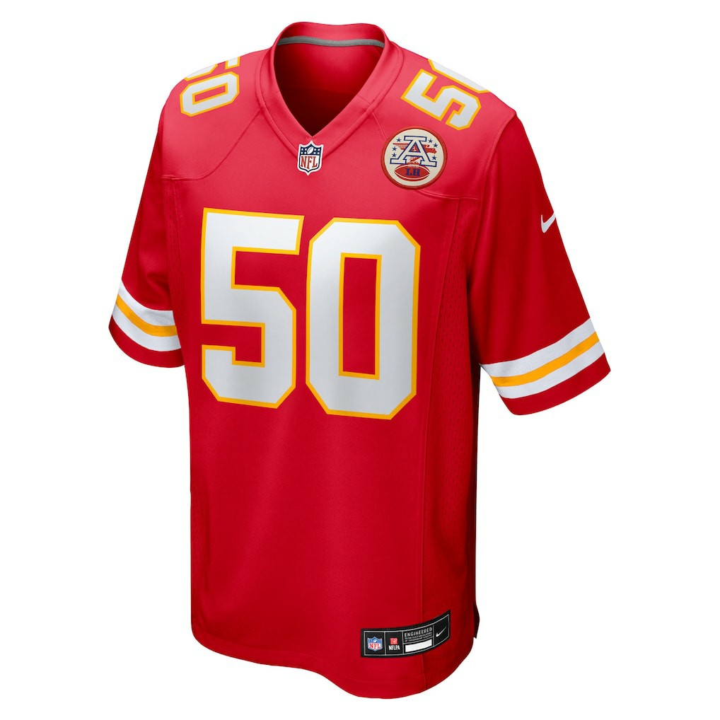 Brandon George Kansas City Chiefs Team Game Jersey - Red Jerseys
