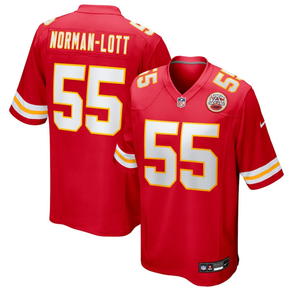 Omarr Norman-Lott Kansas City Chiefs Team Game Jersey - Red Jerseys