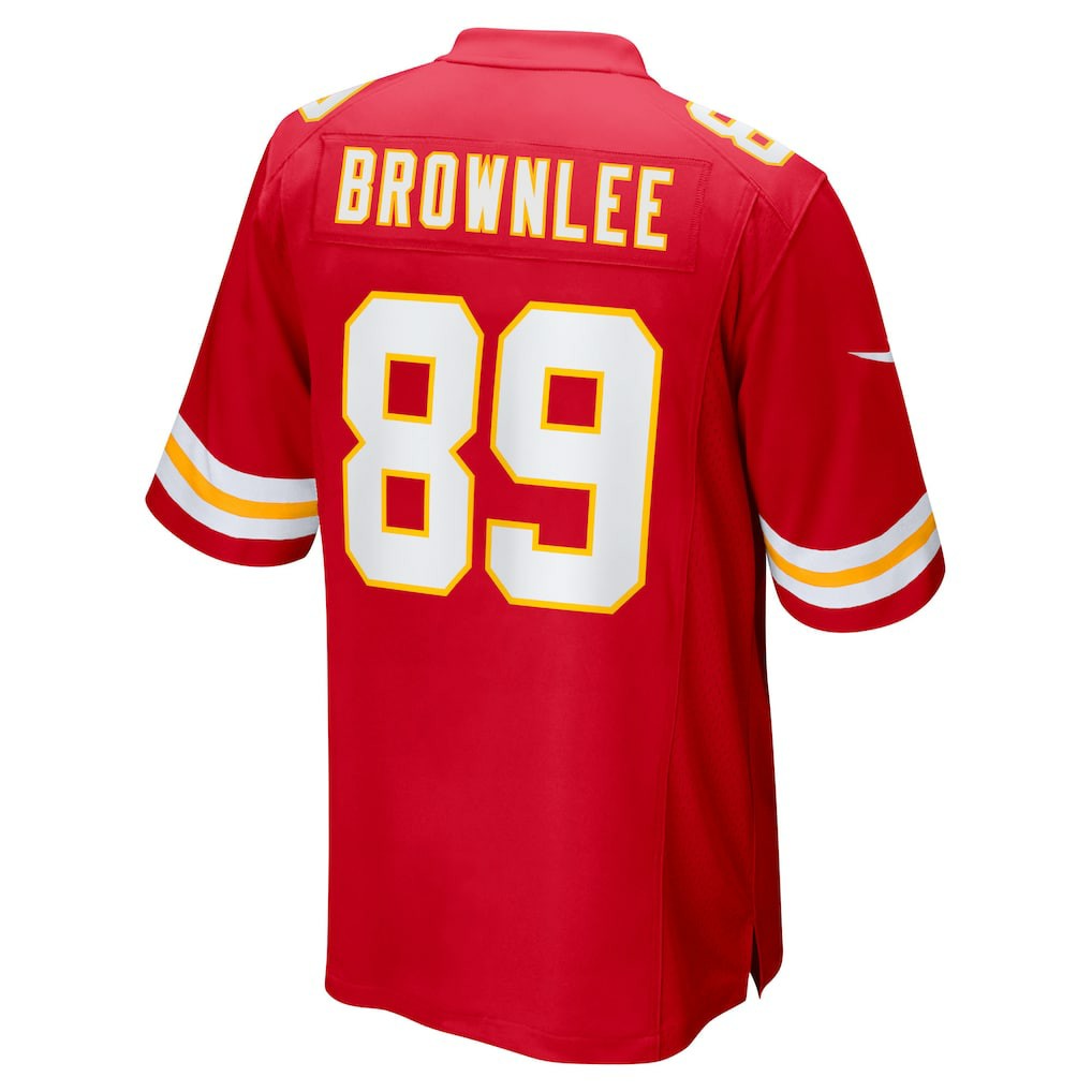 Jason Brownlee Kansas City Chiefs Team Game Jersey - Red Jerseys
