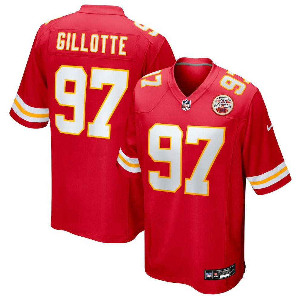 Ashton Gillotte Kansas City Chiefs Team Game Jersey - Red Jerseys