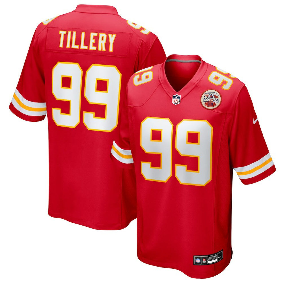 Jerry Tillery Kansas City Chiefs Team Game Jersey - Red Jerseys