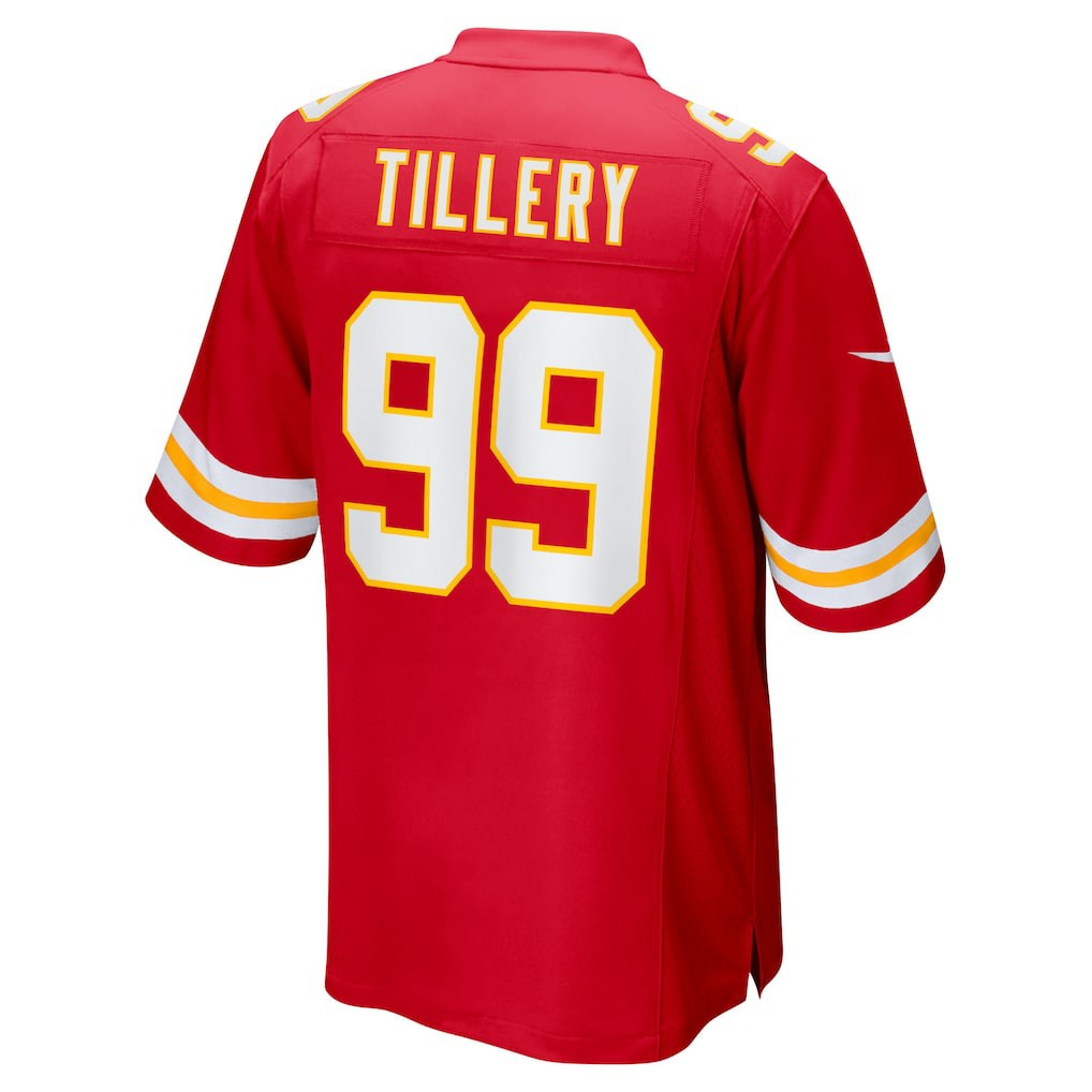 Jerry Tillery Kansas City Chiefs Team Game Jersey - Red Jerseys