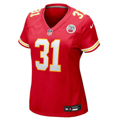Jeffrey Bassa Kansas City Chiefs Women's Team Game Jersey - Red Jerseys