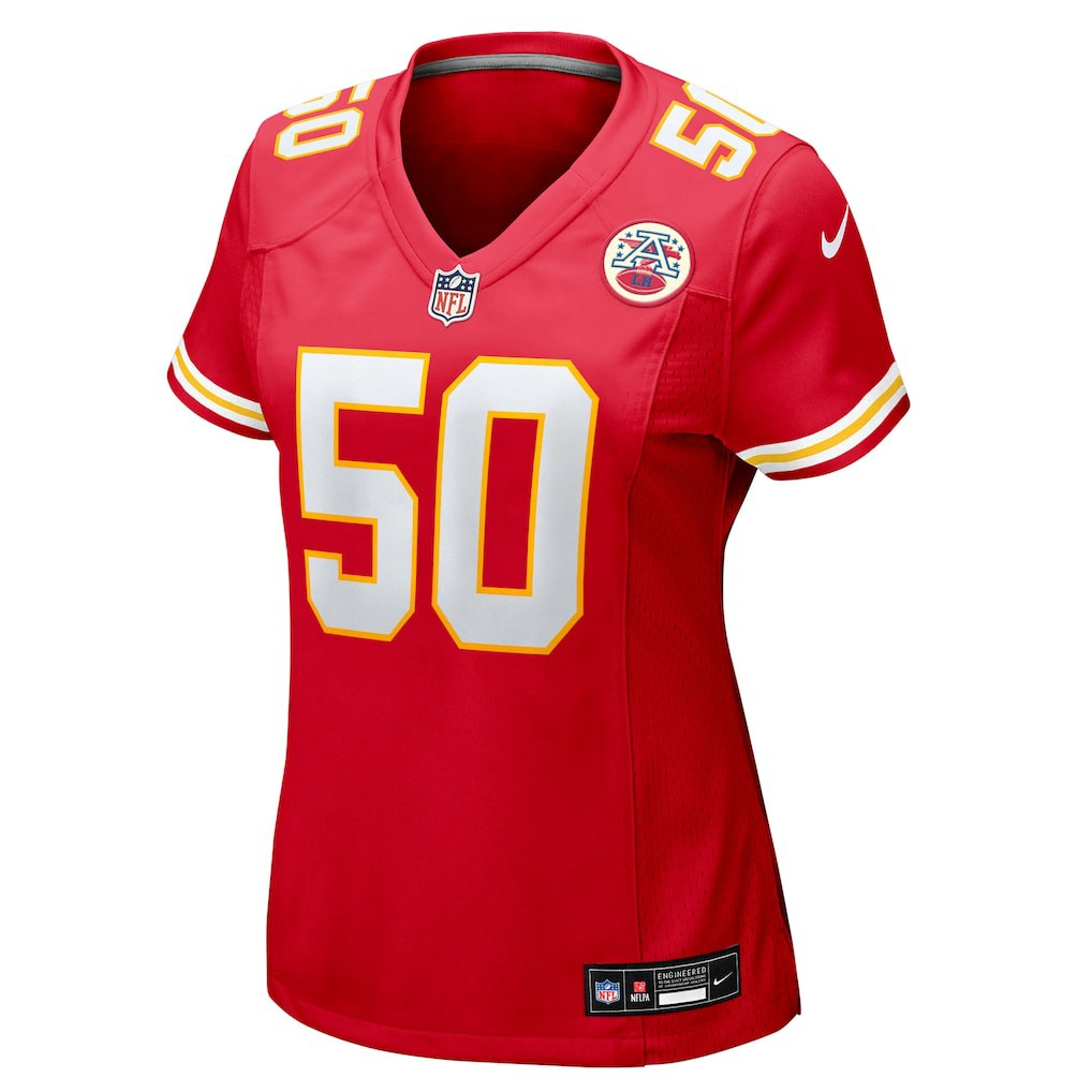 Brandon George Kansas City Chiefs Women's Team Game Jersey - Red Jerseys