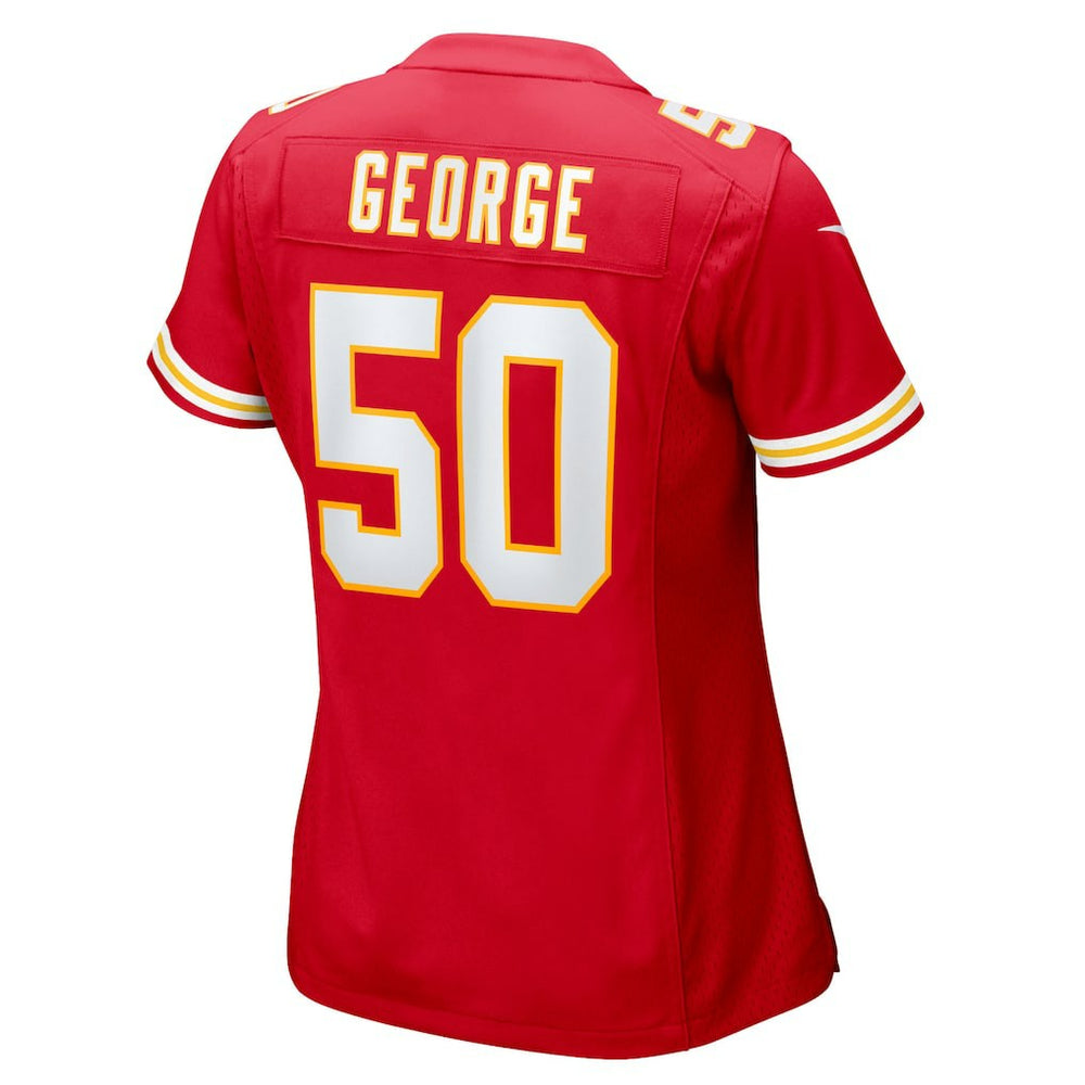 Brandon George Kansas City Chiefs Women's Team Game Jersey - Red Jerseys