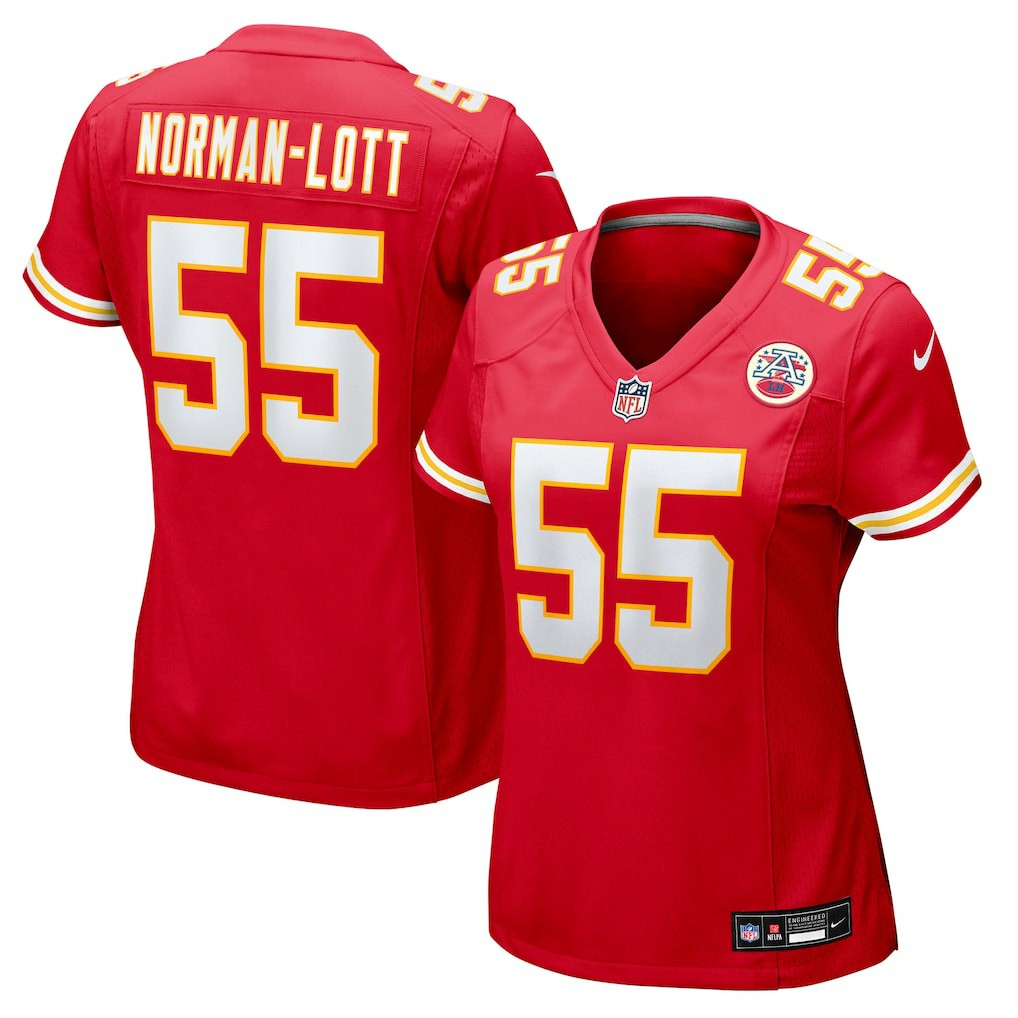 Omarr Norman-Lott Kansas City Chiefs Women's Team Game Jersey - Red Jerseys