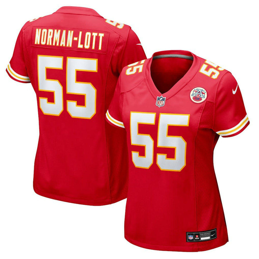 Omarr Norman-Lott Kansas City Chiefs Women's Team Game Jersey - Red Jerseys
