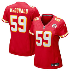 Cooper McDonald Kansas City Chiefs Women's Team Game Jersey - Red Jerseys