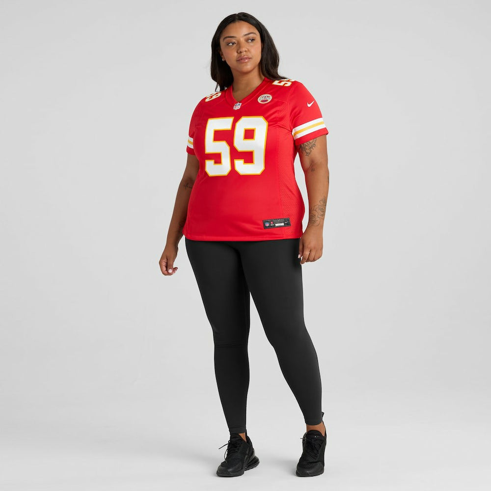 Cooper McDonald Kansas City Chiefs Women's Team Game Jersey - Red Jerseys