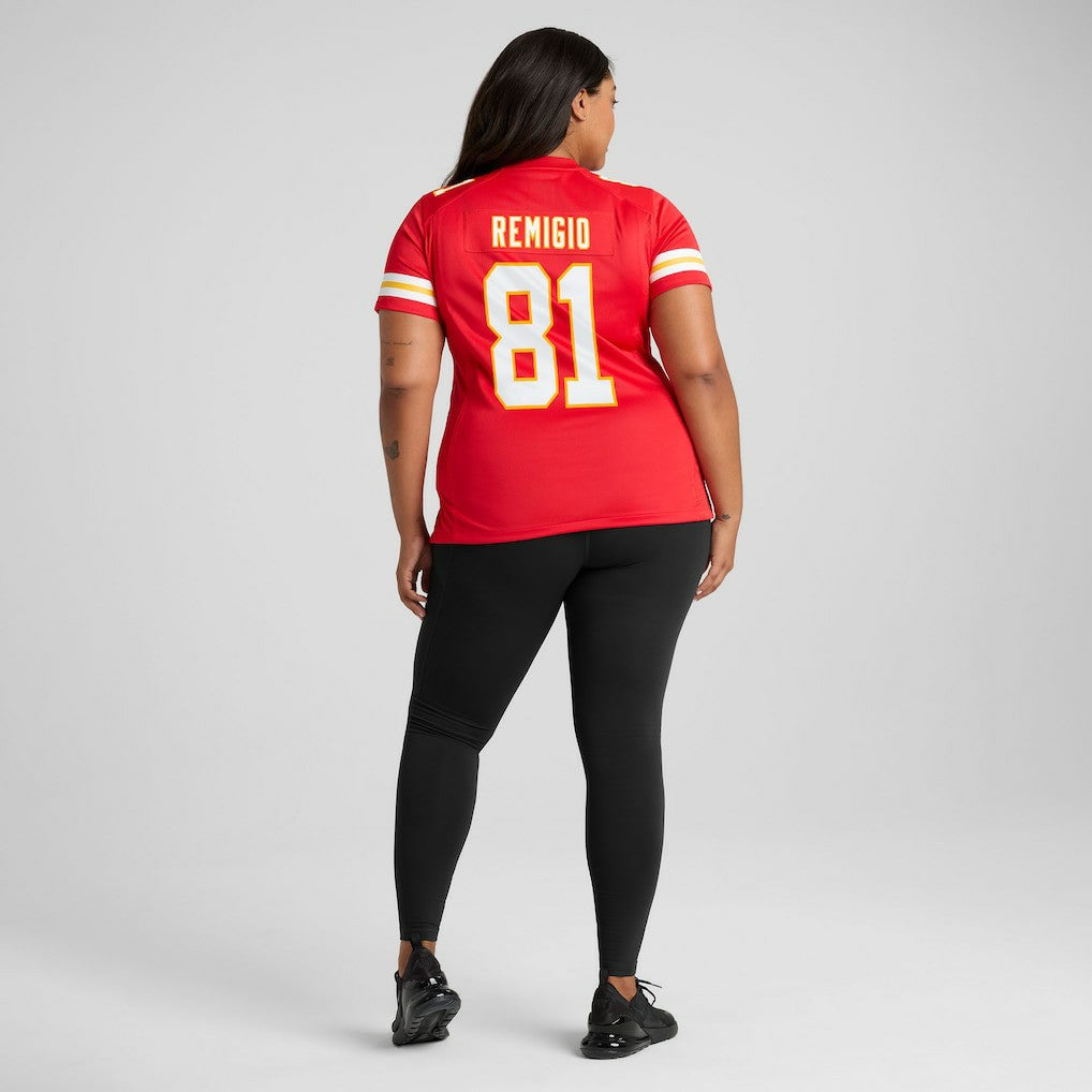Nikko Remigio Kansas City Chiefs Women's Team Game Jersey - Red Jerseys