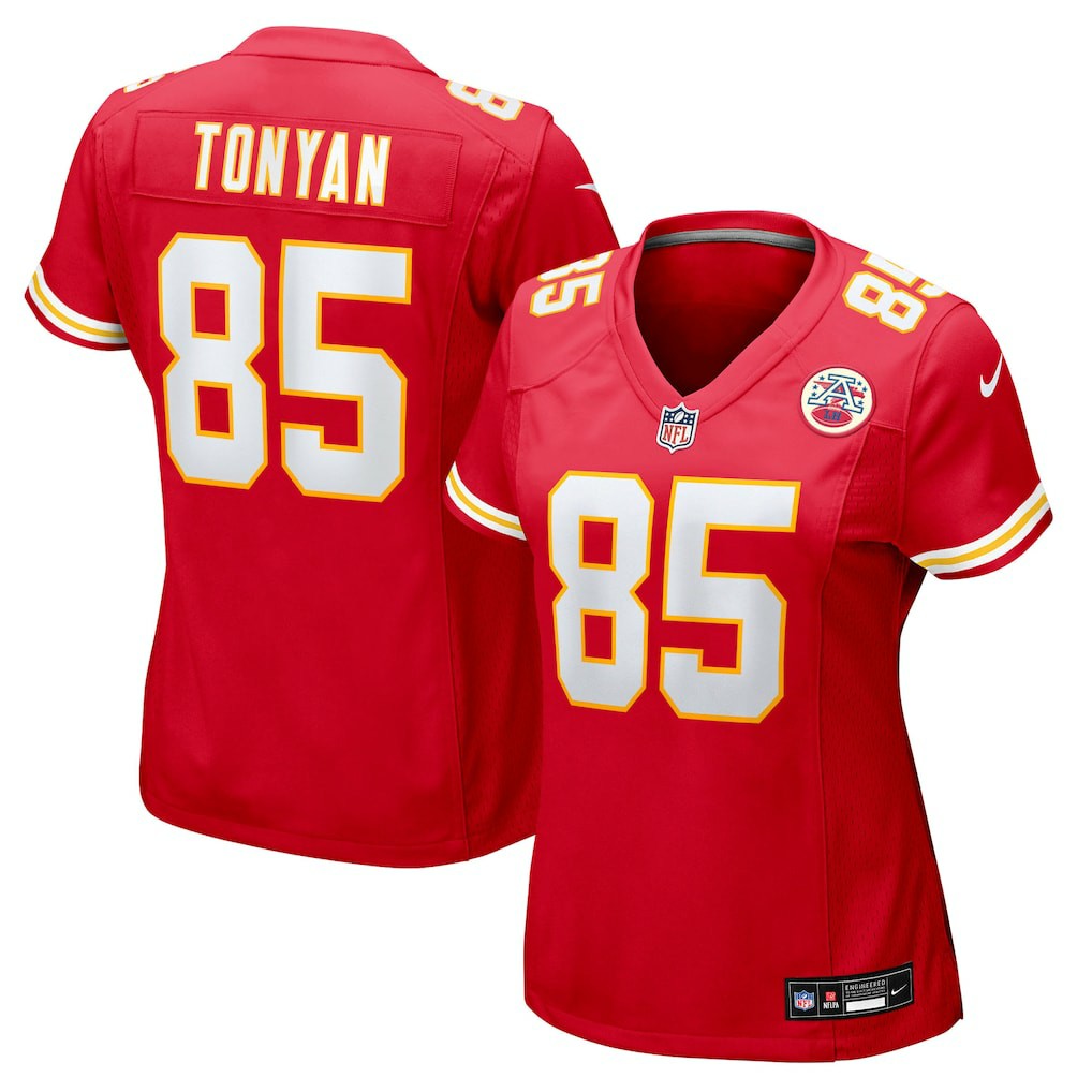 Robert Tonyan Kansas City Chiefs Women's Team Game Jersey - Red Jerseys
