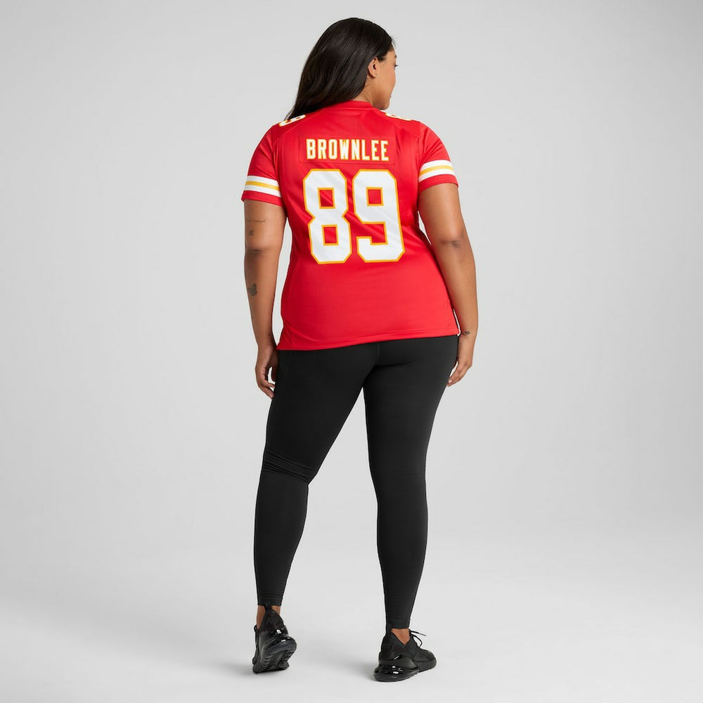Jason Brownlee Kansas City Chiefs Women's Team Game Jersey - Red Jerseys