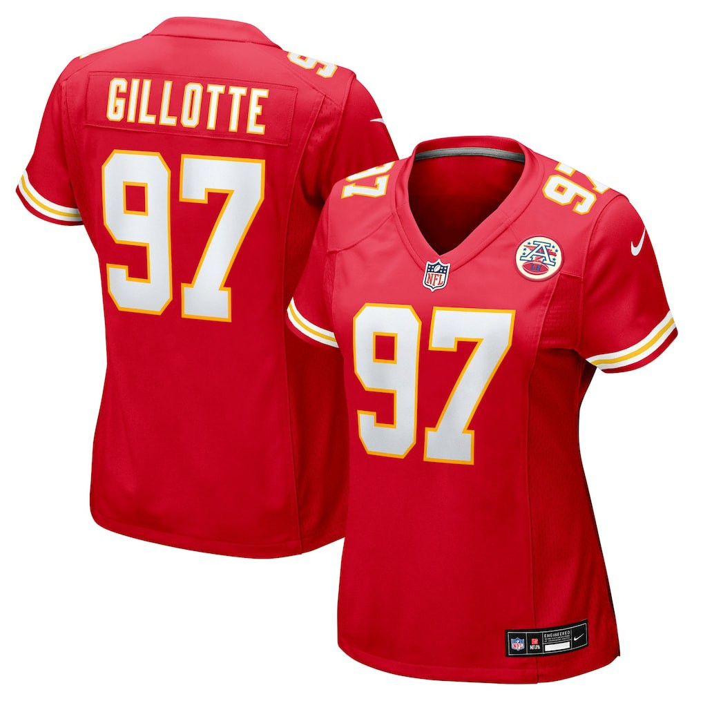 Ashton Gillotte Kansas City Chiefs Women's Team Game Jersey - Red Jerseys