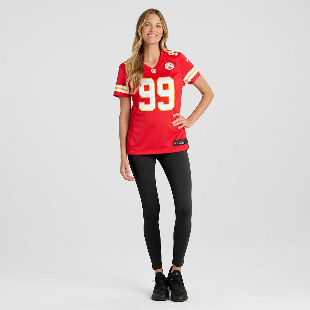 Jerry Tillery Kansas City Chiefs Women's Team Game Jersey - Red Jerseys