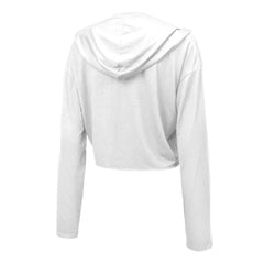Maxx Crosby Las Vegas Raiders Majestic Threads Women's Glitter Wordmark Hoodie - White Hoodies