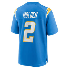 Elijah Molden Los Angeles Chargers Team Game Jersey - Powder Blue Jerseys