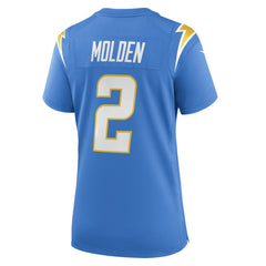Elijah Molden Los Angeles Chargers Women's Team Game Jersey - Powder Blue Jerseys