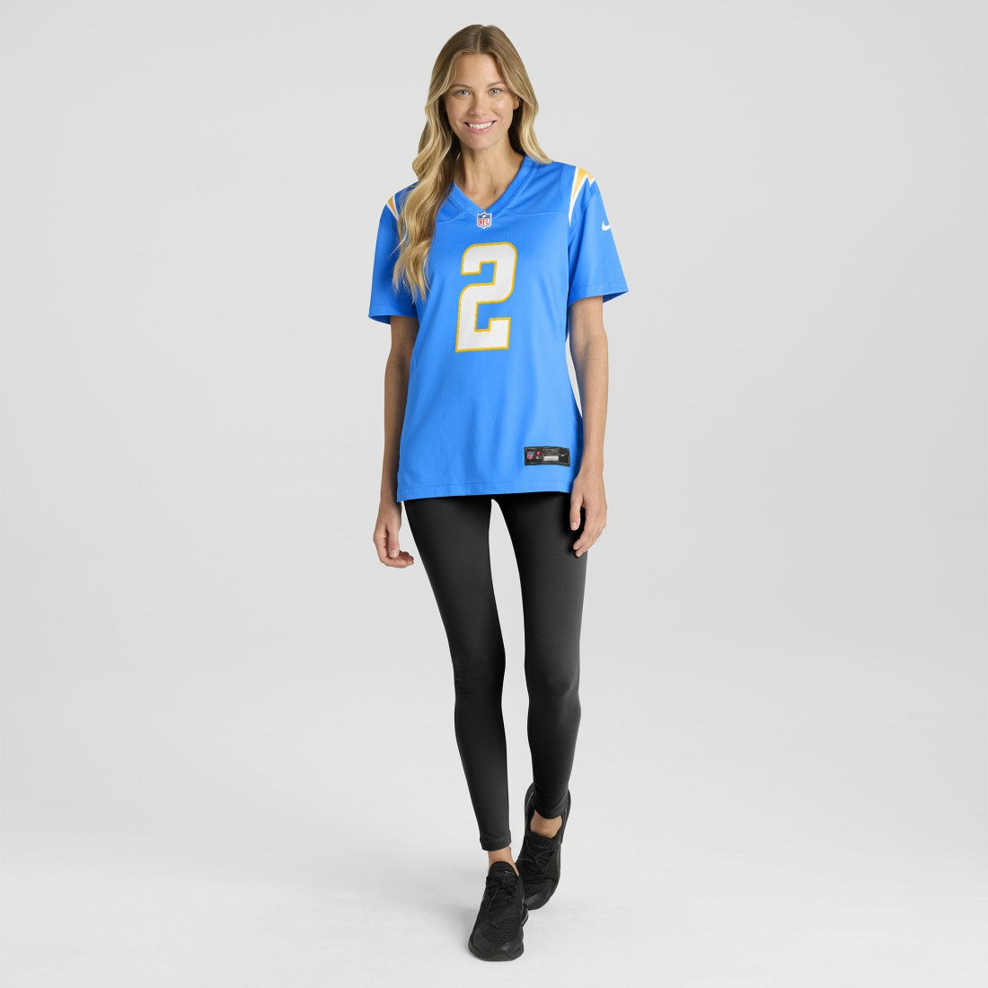 Elijah Molden Los Angeles Chargers Women's Team Game Jersey - Powder Blue Jerseys