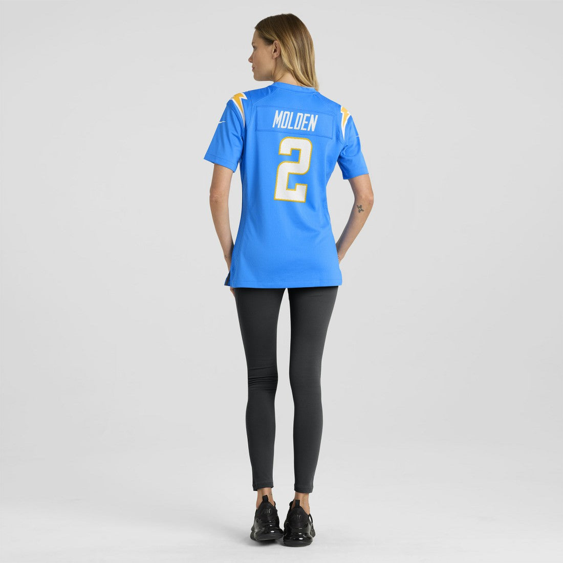 Elijah Molden Los Angeles Chargers Women's Team Game Jersey - Powder Blue Jerseys