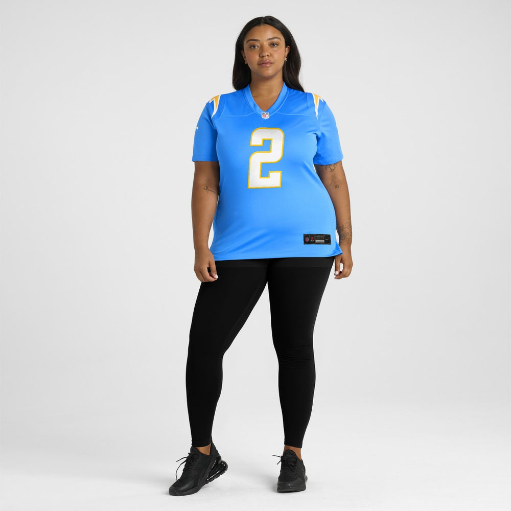 Elijah Molden Los Angeles Chargers Women's Team Game Jersey - Powder Blue Jerseys