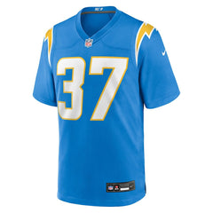 Jordan Oladokun Los Angeles Chargers Team Game Jersey - Powder Blue Jerseys