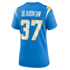 Jordan Oladokun Los Angeles Chargers Women's Team Game Jersey - Powder Blue Jerseys