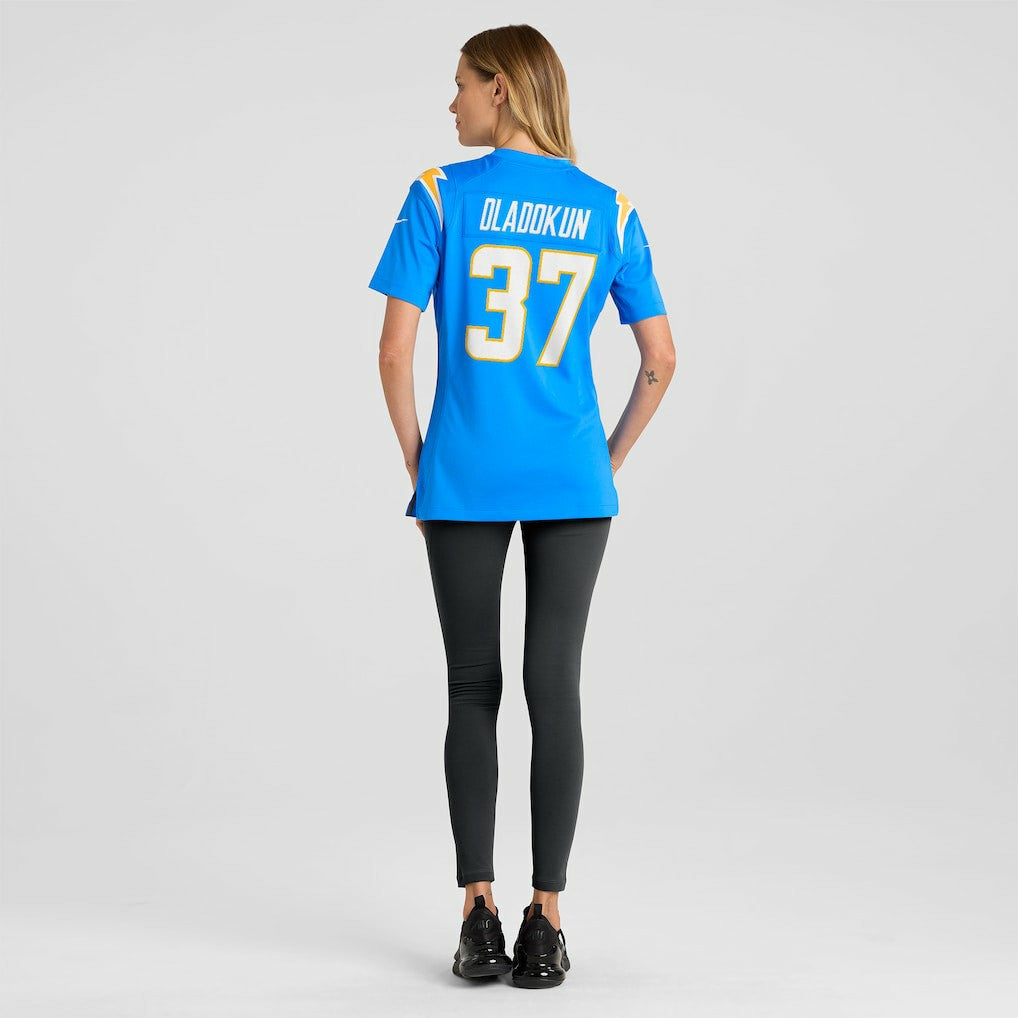 Jordan Oladokun Los Angeles Chargers Women's Team Game Jersey - Powder Blue Jerseys