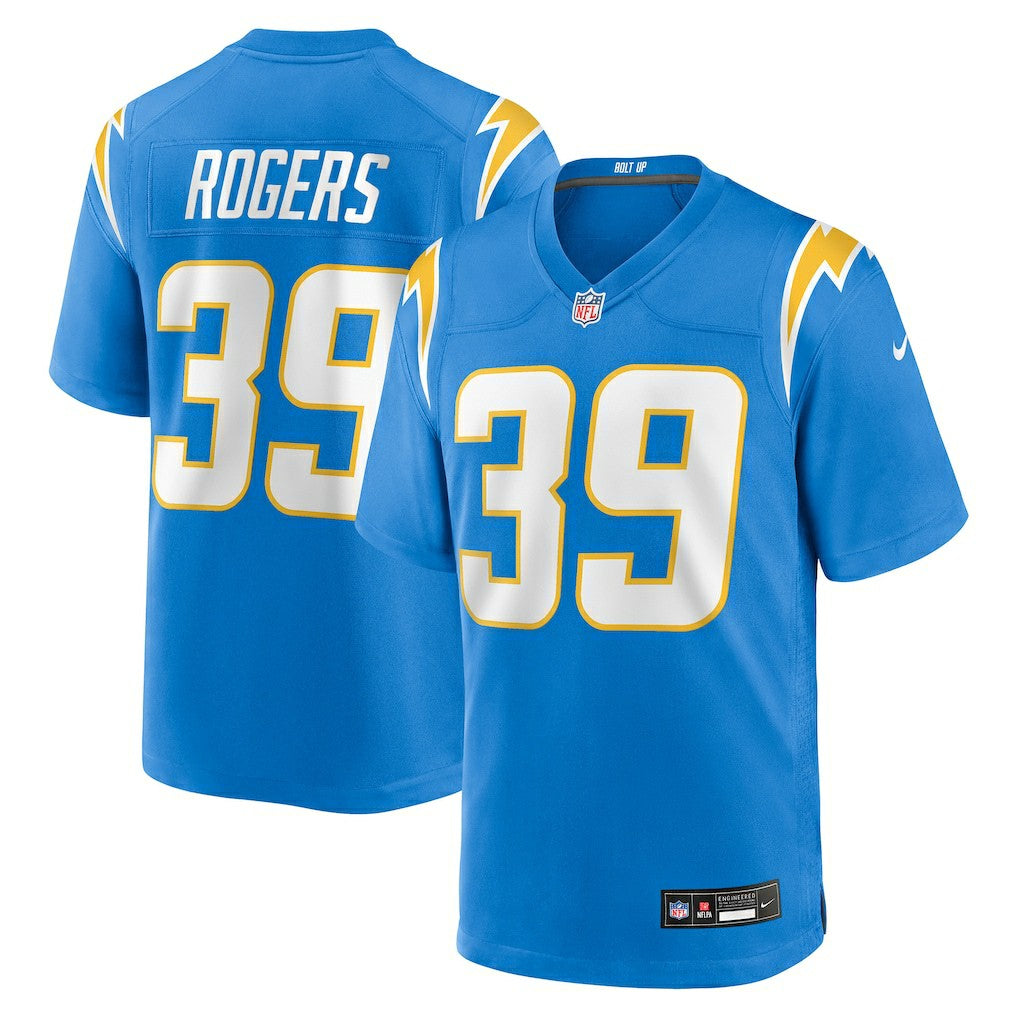 Eric Rogers Los Angeles Chargers Team Game Jersey - Powder Blue Jerseys