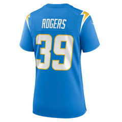 Eric Rogers Los Angeles Chargers Women's Team Game Jersey - Powder Blue Jerseys