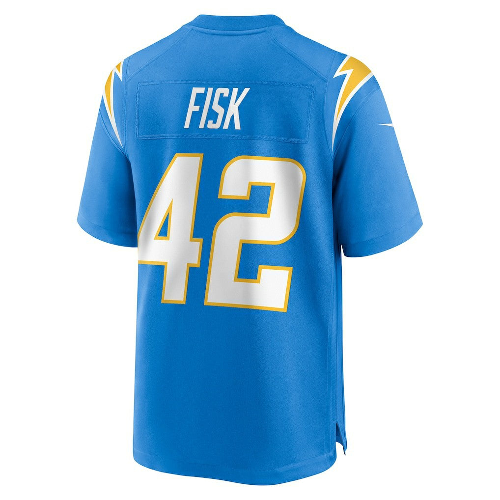 Tucker Fisk Los Angeles Chargers Team Game Jersey - Powder Blue Jerseys