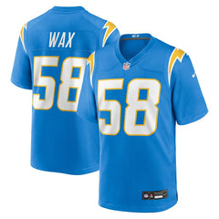 Marlowe Wax Los Angeles Chargers Team Game Jersey - Powder Blue Jerseys
