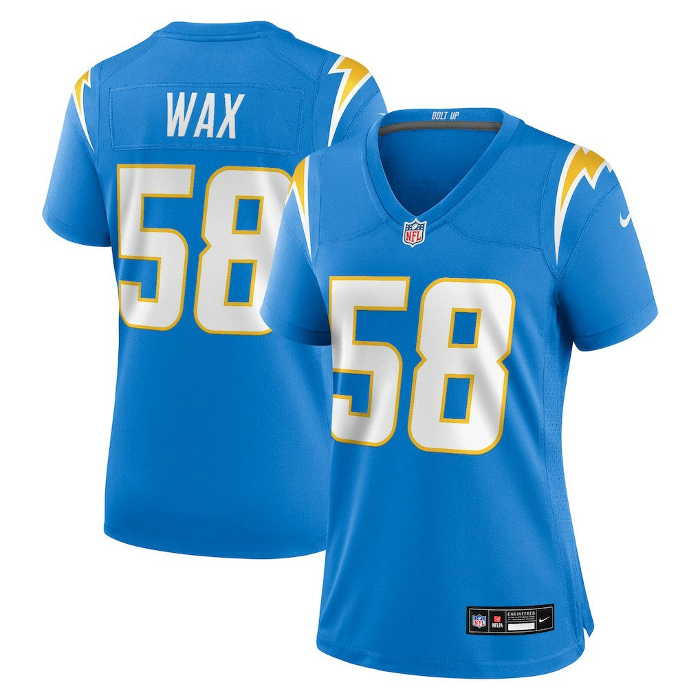 Marlowe Wax Los Angeles Chargers Women's Team Game Jersey - Powder Blue Jerseys