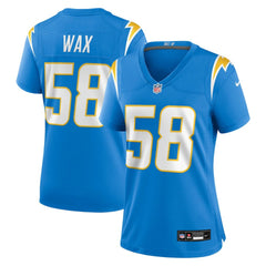 Marlowe Wax Los Angeles Chargers Women's Team Game Jersey - Powder Blue Jerseys