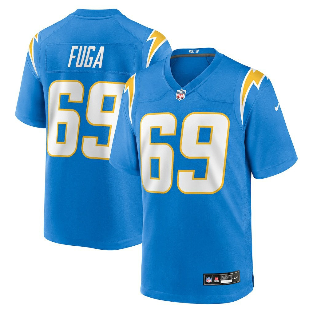 Josh Fuga Los Angeles Chargers Team Game Jersey - Powder Blue Jerseys