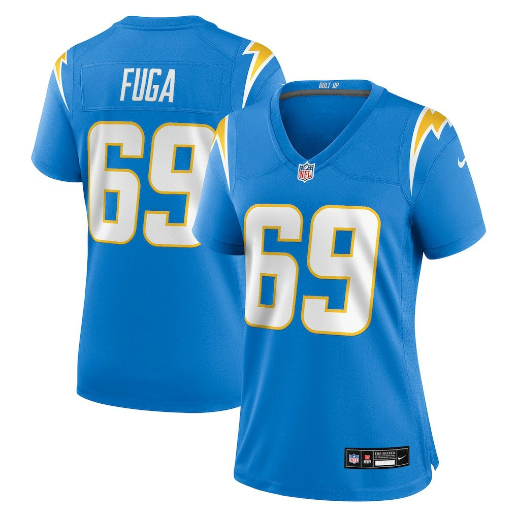Josh Fuga Los Angeles Chargers Women's Team Game Jersey - Powder Blue Jerseys