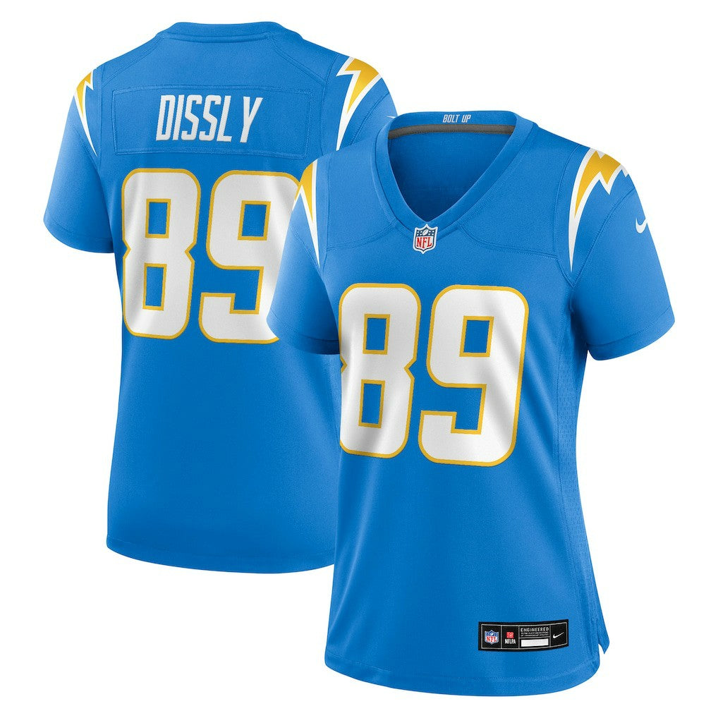 Will Dissly Los Angeles Chargers Women's Team Game Jersey - Powder Blue Jerseys