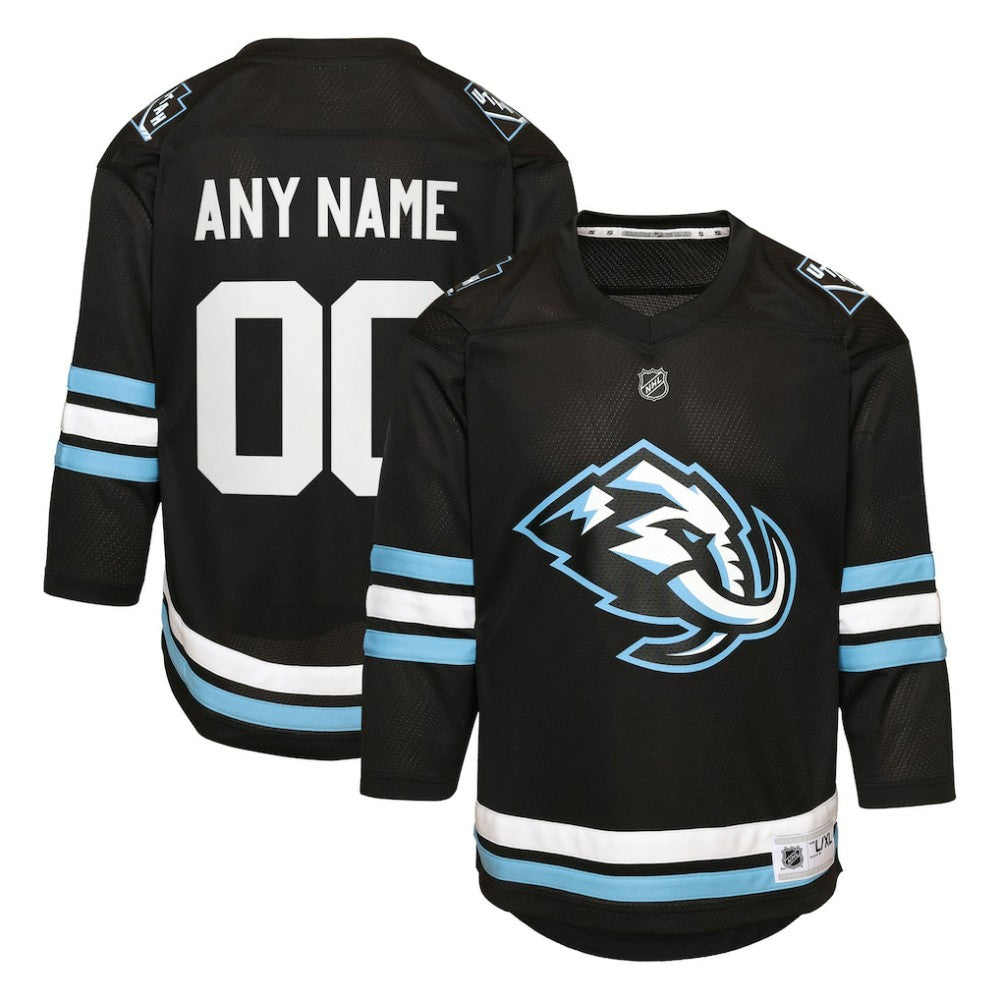 Utah Mammoth Youth Home Replica Custom Jersey - Black | US 203445707