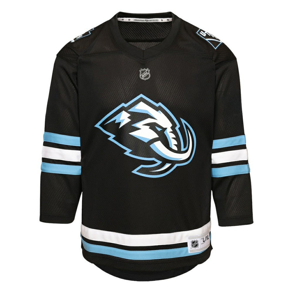 Utah Mammoth Youth Home Replica Custom Jersey - Black | US 203445707