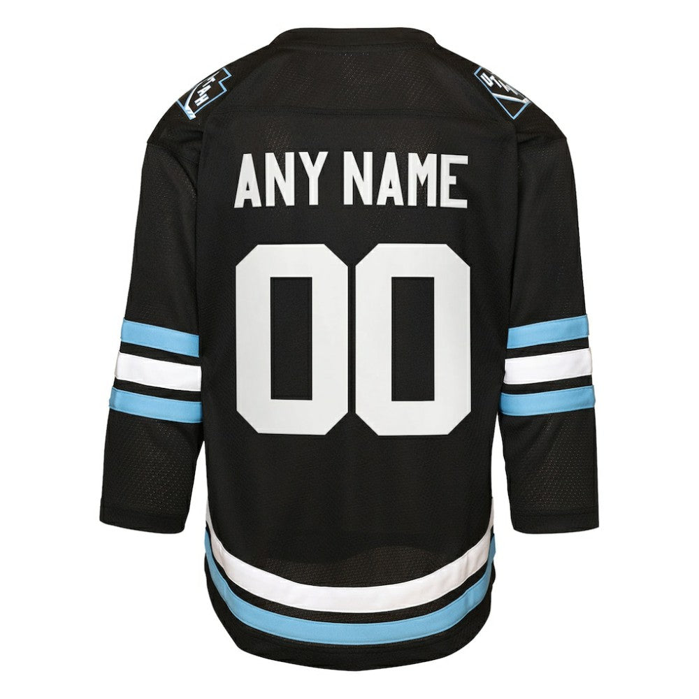 Utah Mammoth Youth Home Replica Custom Jersey - Black | US 203445707